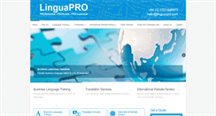 Desktop Screenshot of lingua-pro.com