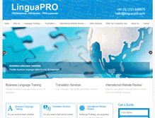 Tablet Screenshot of lingua-pro.com
