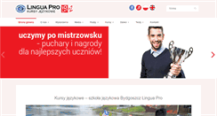 Desktop Screenshot of lingua-pro.pl