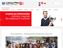 Tablet Screenshot of lingua-pro.pl